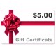 $5 Gift Certificate